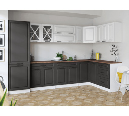 Kuchynská linka Simea biela/grafit MAT