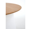 Konferenčný stôl AZZURA, biely/prírodný