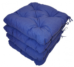 Vankúš na sedenie UNI Maxi tmavomodrý - sada 4 ks