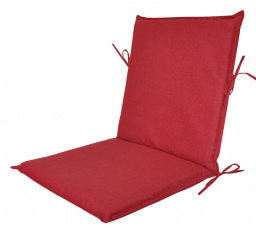 Vankúš pre záhradné kreslo UNI s nízkym operadlom - bordová látka
