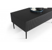 Konferenčný stolík Nicole, matná čierna / čierne nohy