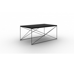 Stolík kávový Dante Biely+Čierny