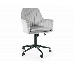 Kancelárske kreslo Q-886 VELVET, Svetlosivý Bluvel 03