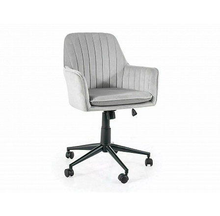 Kancelárske kreslo Q-886 VELVET, Svetlosivý Bluvel 03