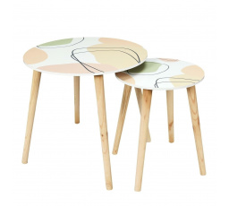 Sada dvoch stolíkov Arty pastelové