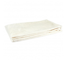 Prehoz/ Pléd Honeycomb krémový 120x150cm