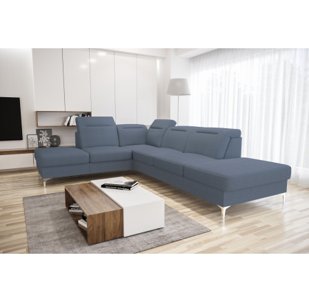 Rohová sedacia súprava OSLO 220x295 s taburetom 100x55 modrá SC74 - rýchle odoslanie Rohová sedacia súprava OSLO 220x295 s taburetom 100x55 modrá SC74 - rýchle odoslanie