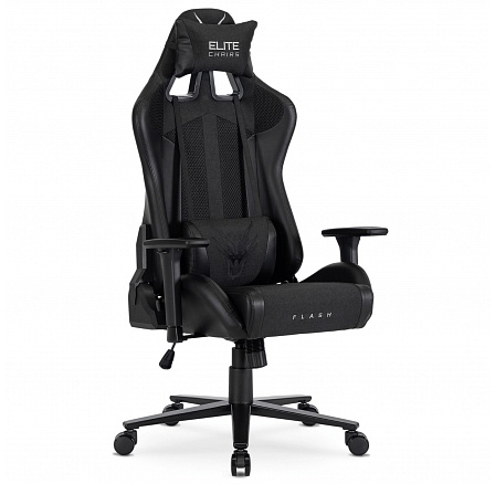 Otočná herná stolička FLASH Čierna