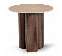 Stolík ALMERIA 50 cm Travertín/Orech