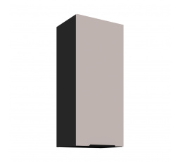 Horná skrinka ARONA - 40 G-90 1F, Čierna mat/Kašmír