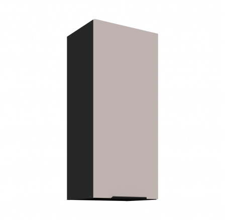 Horná skrinka ARONA - 40 G-90 1F, Čierna mat/Kašmír