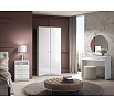 Toaletný stolík GLAMOUR 0501, biela / biely lesk