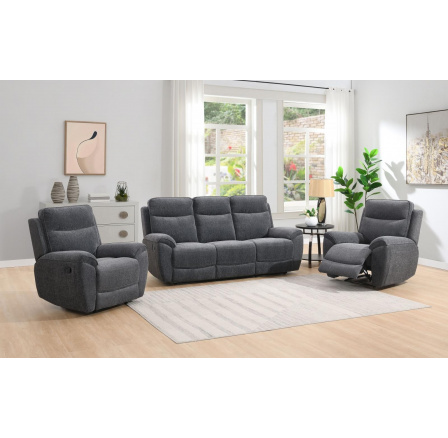 Kožená sedacia súprava Colin 3+1+1 čokoláda