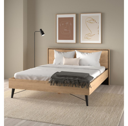 Posteľ Rain 160x200 jackson hickory