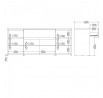 Komoda Nerea 316, jackson hickory/biely lesk