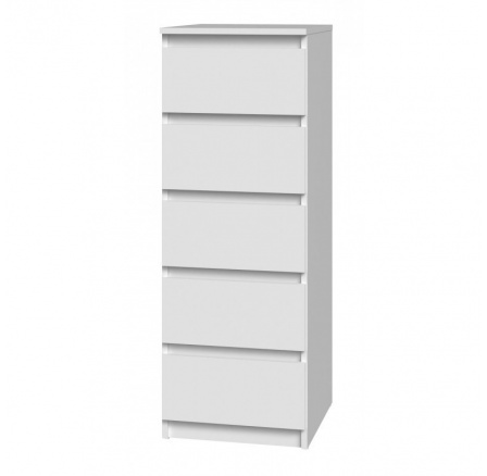 Komoda MALVÍNA W5, Biela Komoda MALVÍNA W5, Biela