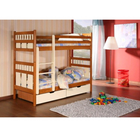Detská poschodová posteľ z masívneho dreva OLIVER Detská poschodová posteľ z masívneho dreva OLIVER