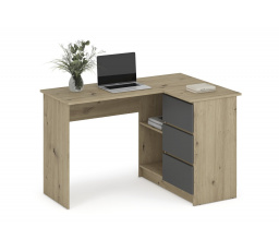 Písací stôl BEGA, Artisan Oak/Graphite