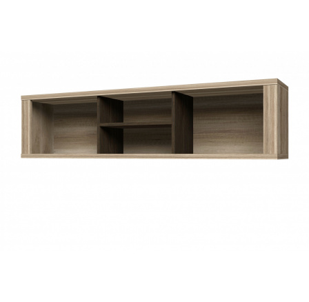 CATANIA (VYP01) - Závesná polica dub country sivá / dub niagara (VOYAGE) (W) (K150-Z)