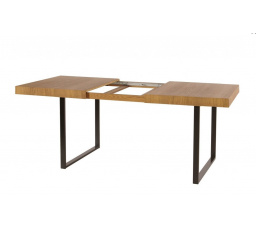 PARIS 40 (PRATTO 40) - Jedálenský stôl, dub rustikálny/čierna (SZ) (K150-Z)