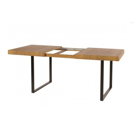 PARIS 40 (PRATTO 40) - Jedálenský stôl, dub rustikálny/čierna (SZ) (K150-Z)