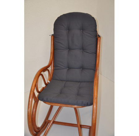 Vankúš UNI pre hojdacie kreslo látka sivý keper