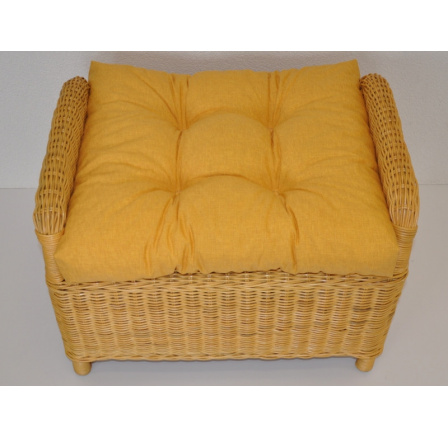 Vankúš na ratanovú stoličku Ucho - žltá látka