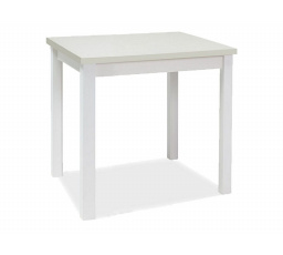 Jedálenský stôl ADAM, WHITE MAT 90x65