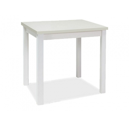 Jedálenský stôl ADAM, WHITE MAT 90x65