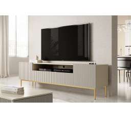 TV komoda Nicole, kašmír / zlatá