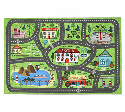 Detský koberec 100x150 cm autíčková dráha