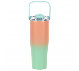 Termohrnček New York 900ml oranžovo-zelený