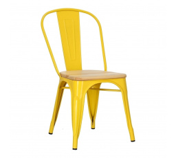 Stolička Paris Wood žltá prírodná borovica