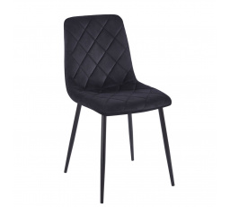 Stolička velvet - Riviera 100 čierna K6-FX (B)