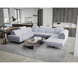 Rohová sedacia súprava FIORE MAX I 220x350x265 cm - sivá, ľavá