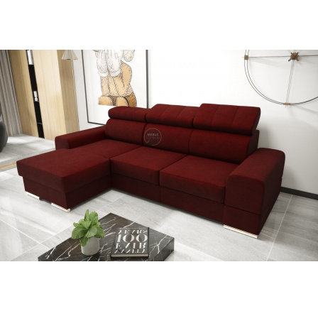 Rohová sedacia súprava ROYAL MINI 260×160 - vínová, ľavá Rohová sedacia súprava ROYAL MINI 260×160 - vínová, ľavá
