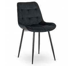 Stolička CHRIS Čierna Zamatová