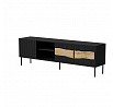 TV komoda INSERTO 3D1W, čierna / dub Wotan