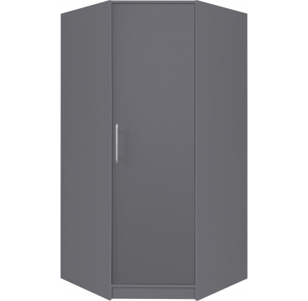 Rohová šatníková skriňa SMART SR4 L/P, antracitová