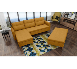 Rohová sedacia súprava AREO s taburetkou, Malmo 41, ľavá