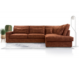 Rohová sedacia súprava Carny P Palladium 8 tmavo-hnedá