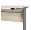 Písací stôl OFFICE 80400/382, Dub sonoma/Silver grey