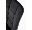 Jedálenská stolička K332 VELVET, Čierny Bluvel 19/Čierna
