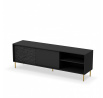 Tv komoda BULLET RTV-1 RTV 180, čierna/zlatá