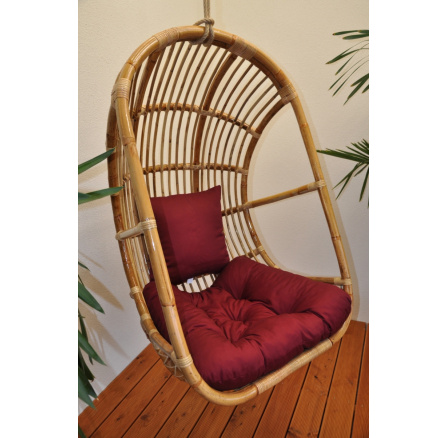 Ratanová hojdačka Alfa bordová