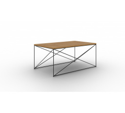 Stolík kávový Dante Biely+Dub Lancelot