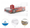 Detská posteľ Auto s matracom, Racer