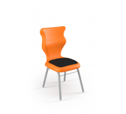 Stolička Classic Soft veľkosť 4, sedadlo oranžové/opierka sivá