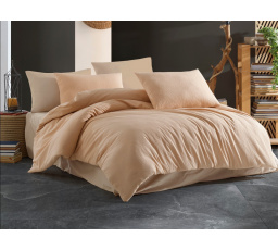 Obliečky krep UNI 140x200, 70x90cm Béžové