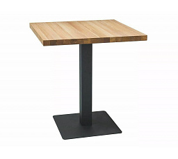 Jedálenský stôl PURO, dub/čierny